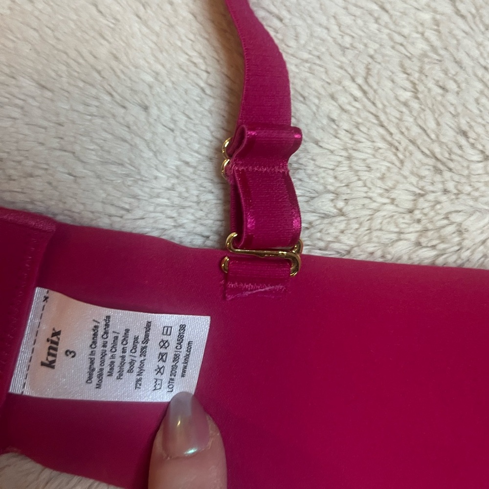 Knix Deep Pink Seamless Bra - Picture 8 of 8